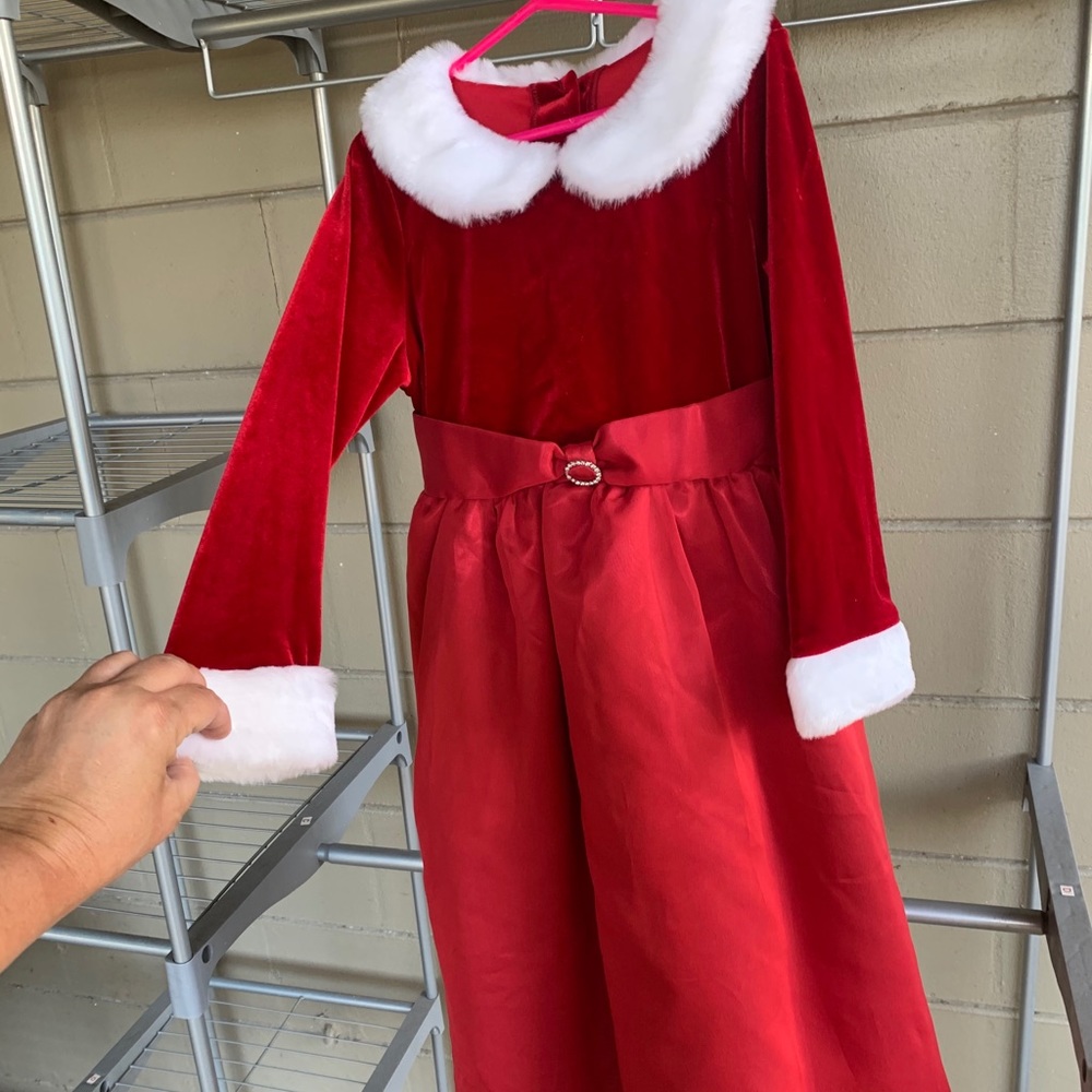 Red and white Christmas dress size 6X